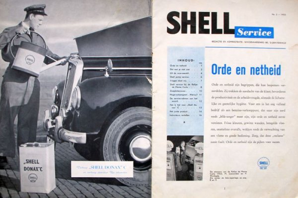 "Shell Service" Shell Gasstation-Magazine1953 (8021)